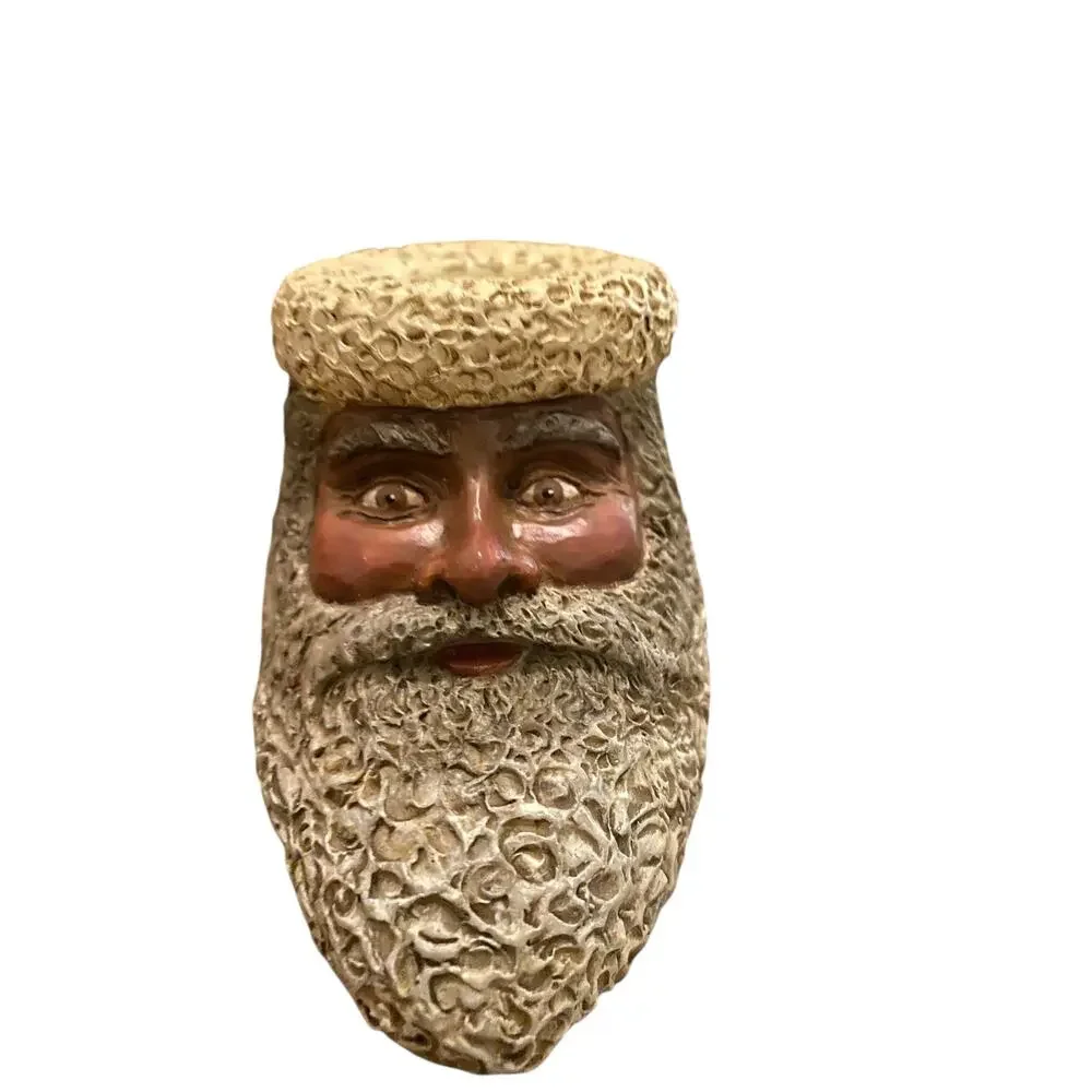 Kurt Adler Christmas Resin Old World Santa Candle Holder Or Table Top Decor